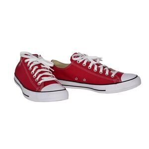 B0 NEW CONVERSE ALL STAR Red White Sneaker Shoes M6969 Size Mens 10.5 Wo's 12.5
